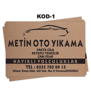 Oto Paspas Kağıdı Baskısı