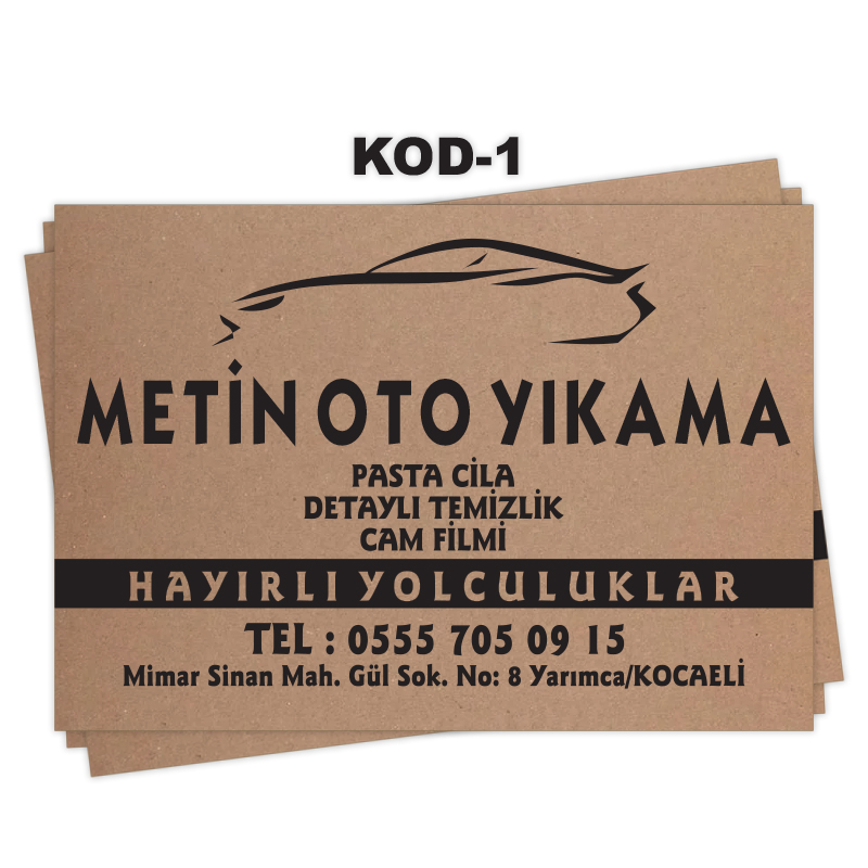 Oto Paspas Kağıdı Baskısı