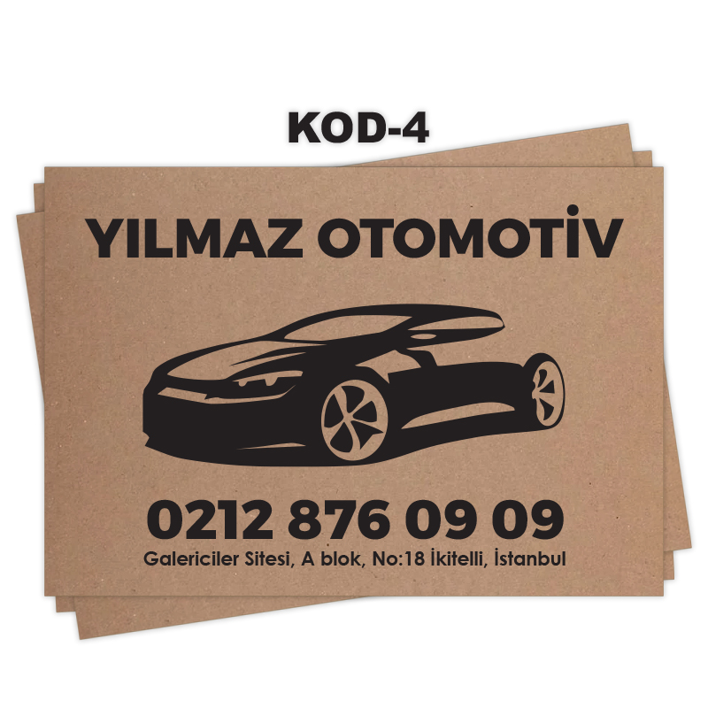 Oto Paspas Kağıdı Oto Paspas Kağıdı Baskısı
