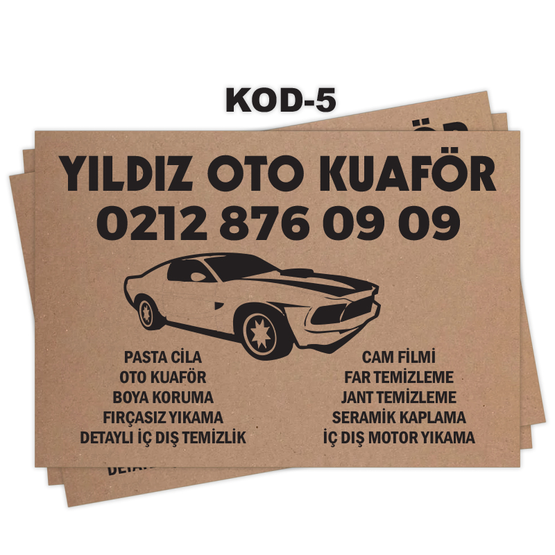 Oto Paspas Kağıdı Oto Paspas Kağıdı Baskısı