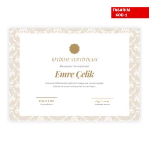 Bitirme Sertifikası