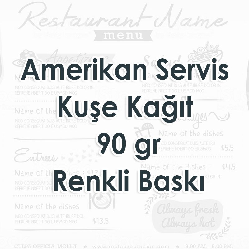 Renkli Amerikan Servis