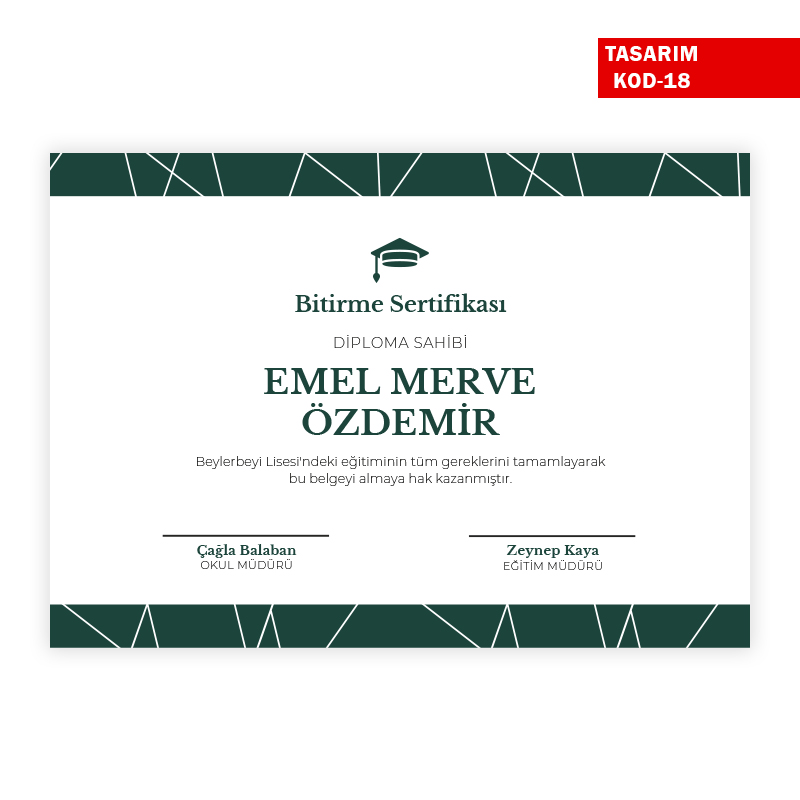 Bitirme Sertifikası Bitirme Sertifikası