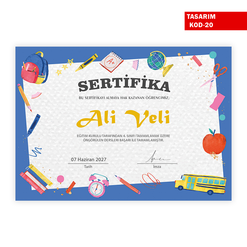 Okul Sertifikası Okul Sertifikası