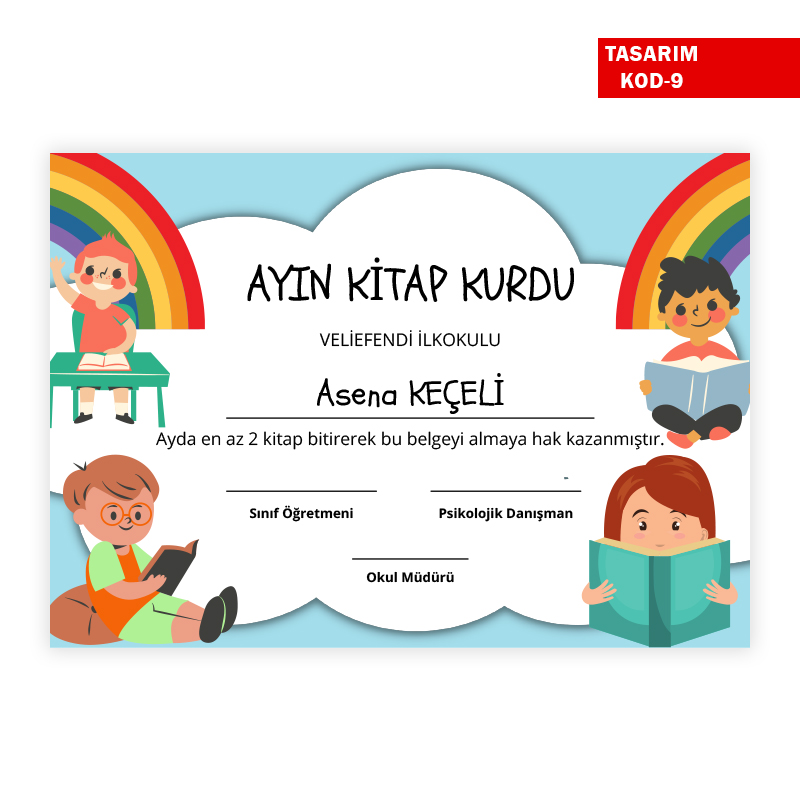Takdir Sertifikası Okul Sertifikası