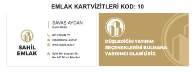 Emlakçı Kartvizit Örnekleri