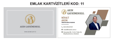 Emlakçı Kartvizit Örnekleri