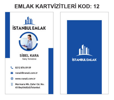 Emlakçı Kartvizit Örnekleri