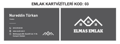 Emlakçı Kartvizit Örnekleri