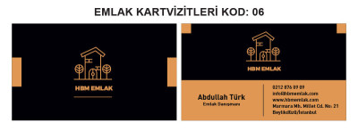Emlakçı Kartvizit Örnekleri